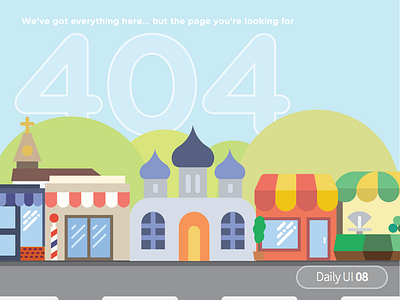 Daily UI 008 - 404 404 cannot find error