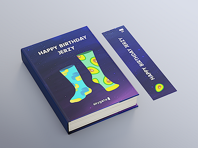 Birthday book cover 3d adobe illustrator book cover design flat icon illustration minimal vector