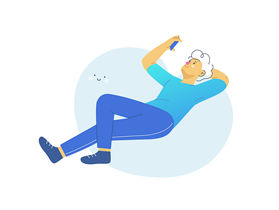 Relaxation adobe illustrator design flat illustration minimal vector vectorart