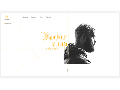 barber branding design figmadesign logo ui web design