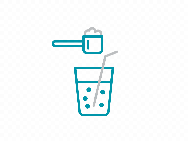 2 Scoops animation blender glass icons line shaker simple stroke