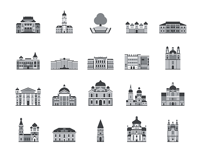 kropki icons belarus buildings icon map mogilev