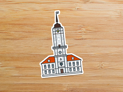 City Hall belarus city city hall hall mogilev sticker