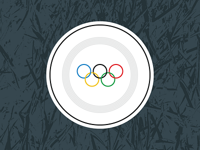 Frisbee contest frisbee olympics sticker