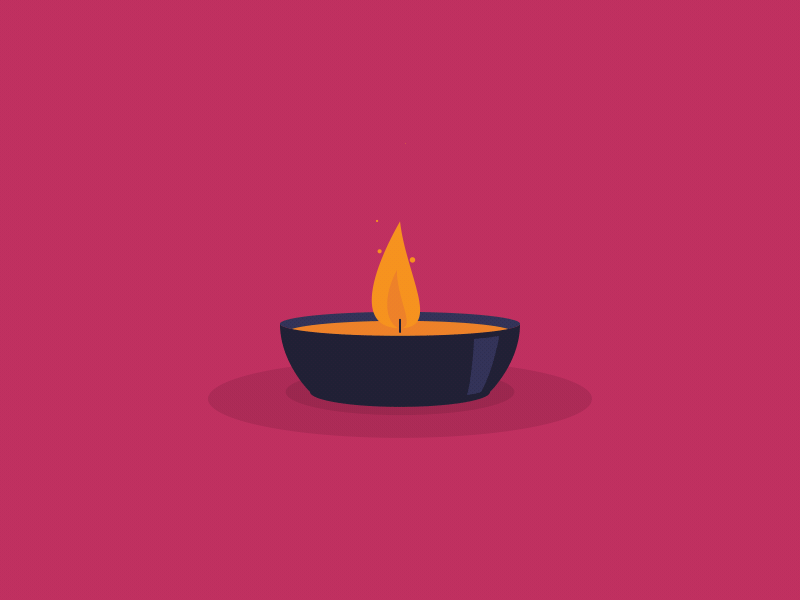 Candle animation candle diwali fire