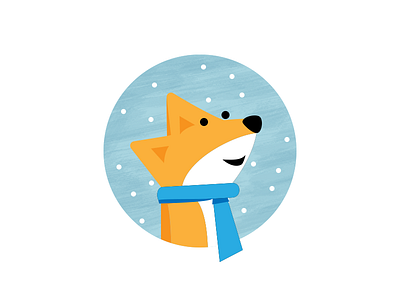 Winter Fox fox logo snow winter