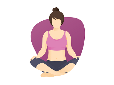 Yoga calm meditation pink woman yoga