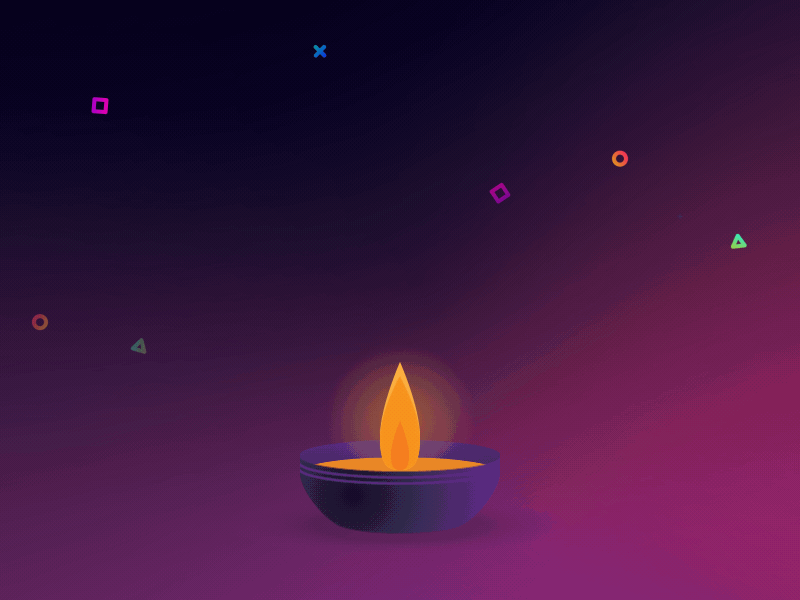 Diwali candle by Sergej Pehterev on Dribbble