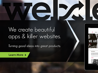 Webdevrs Comp dark design firm product website