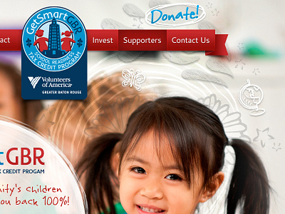 GetSmart GBR Home Page Design design donate school website