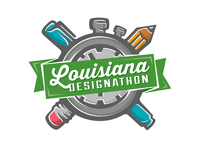 Louisiana Designathon Logo Concept design event graphic design illustration logo