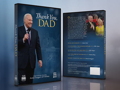 Thank You, Dad DVD Cover Design cover design design dvd dvd cover preaching