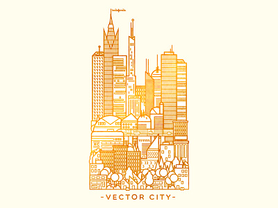 Vector City buildings city geometric golden vector wallpapers