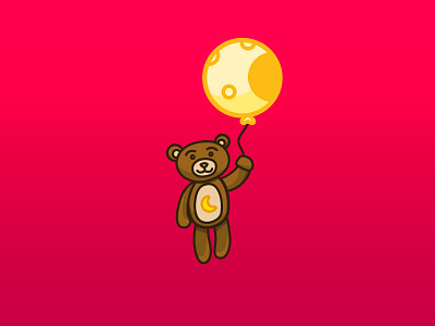 Bear on the moon
