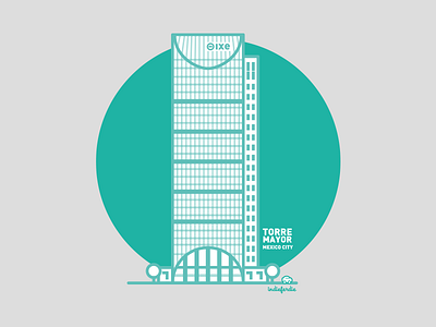 Torre Mayor buildings illustrator mexico mexico city skycrapper vector