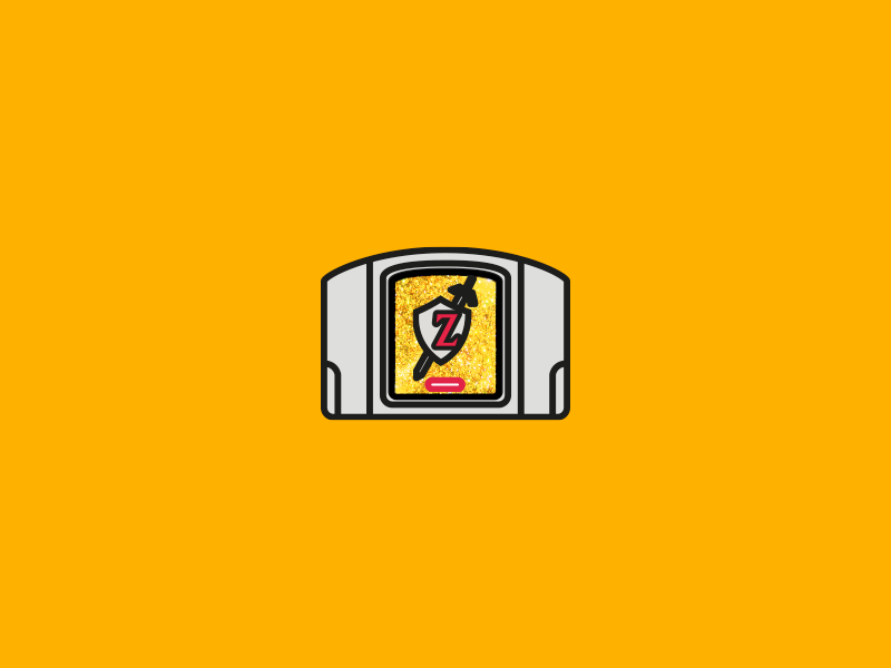 N64 Cartridge vector illustration nintendo game zelda