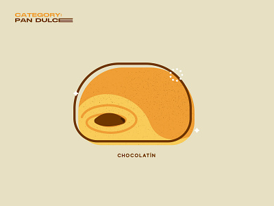 Chocolatin desserts food geometric illustration mexico pan dulce pastries vector