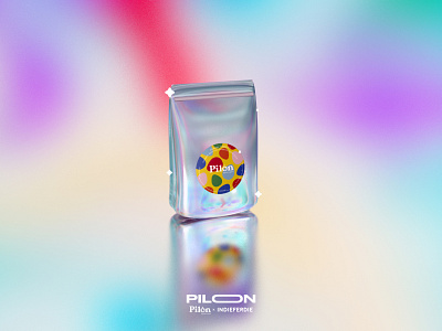 Pilón bag candies cinema cinema4d colorful holographic