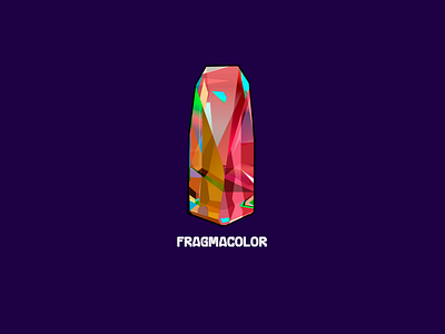 Fragmacolor colorful geometric illustration prism vector