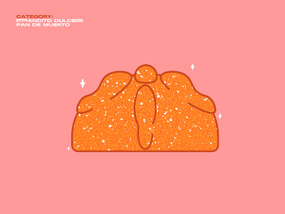 Pan de Muerto bread food geometric illustration mexico pan de muerto pan dulce vector