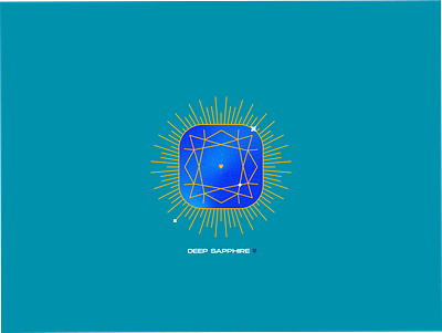 Deep Sapphire diamond geometric gradient illustration noise precious sapphire vector