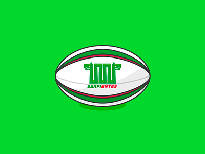 Serpientes ball illustration mexico rugby snake vector