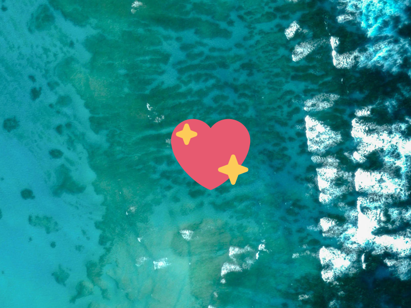 Sea Heart stars illustration photography google sea emoji heart vector