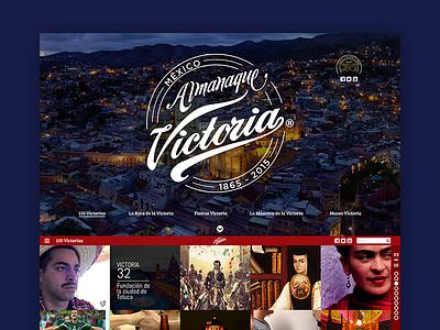 Almanaque Victoria beer mexico responsive site ui ux victoria web website