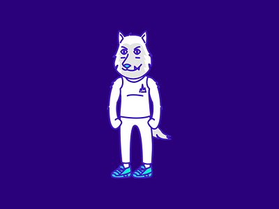 Wolfie brand character doodle fox illustration illustrator vector