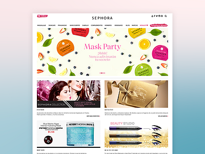 Sephora MX makeup maquillaje mexico redesign sephora site ui ux web website