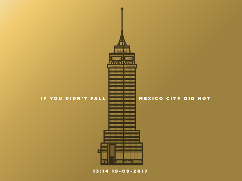 Mexico building city earthquake illustration latino mexico skyscraper vector