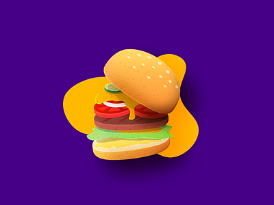 McBurger burger hamburger icon illustration mcdonalds ui ux vector