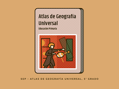 Atlas atlas book education geography geometric illustration mexico vector world