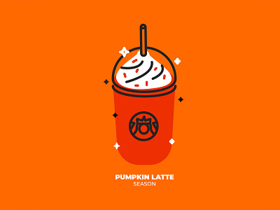 Pumpkin Latte coffee design geometric illustration latte mexico pumpkin starbucks vector