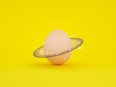 Space eggs 3d cinema 4d design egg octane space