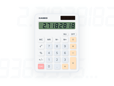 A Chinese counterfeit of Casio calculator calculator calculator ui casio dailyui ui