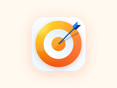App icon WIP app icon arrow dailyui goal icon lead shadows target