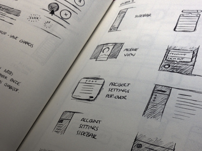 Designing the new GoSquared data gosquared icons mockup paper sketches ui