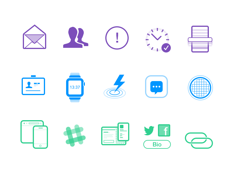 New Site. New Icons. by James Gill for GoSquared on Dribbble