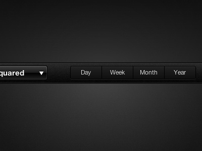 Select your Time buttons css3 gosquared selector time trends