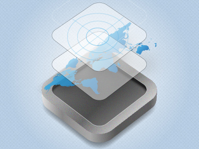 Exploded GoSquared Radar exploded live map projection radar swoosh