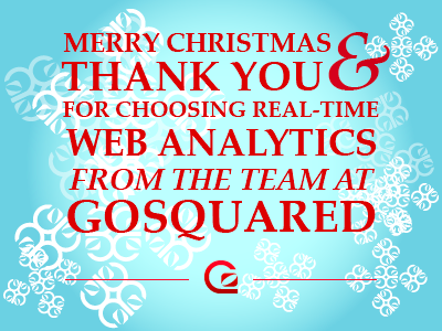 Merry Christmas From GoSquared christmas g gosquared livestats present type