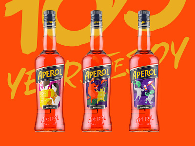 Aperol packaging concept branding design illustration packaging