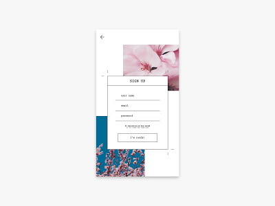 Daily Challenge 001 001 dailyui dailyui 001 design mobile pink sign in sign up