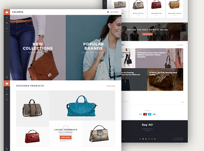 Shopify Design For Galleria branding design graphic design shopify ui ui ux ux web design