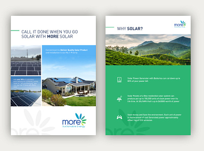 More Solar Trade Show Brochure branding brochure design graphic design