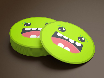 Coaster Monster coaster colors creative cute design flat icon illustration monster playoff sketch app sticker mule vector