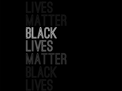 Black Lives Matter black black and white black lives matter design illustration typogaphy
