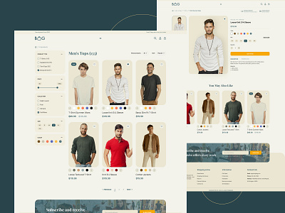 BAG ✦ E-commerce Store - PLP & PDP clothing design ecommerce ecommerce store fashion flat interface items listing marketplace minimal online store store ui user interface ux web design website