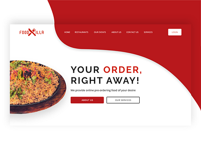 FoodXilla Landing Page